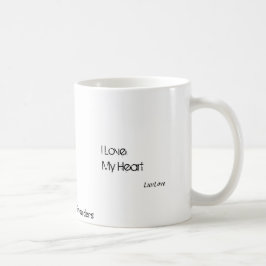 Liebe I mein Herz, danke ich meinem Atem Kaffeetasse