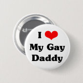 Liebe I mein homosexueller Vati Button (Vorne & Hinten)