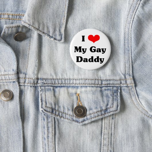 Liebe I mein homosexueller Vati Button (Beispiel)