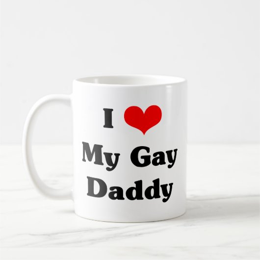 Liebe I mein homosexueller Vati Kaffeetasse (Links)