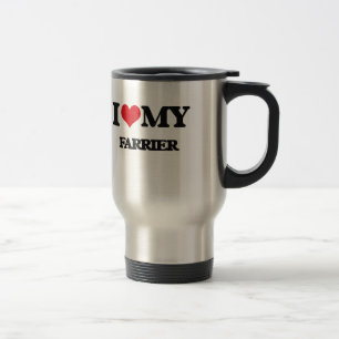 Liebe I mein Hufschmied Reisebecher
