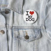 Liebe I mein Hund Button (Beispiel)