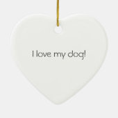 Liebe I mein Hund Oranament Goldendoodle Keramik Ornament (Hinten)