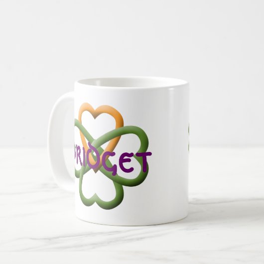 Liebe I mein irischer Tänzer - kundengerecht Kaffeetasse (Vorderseite Links)
