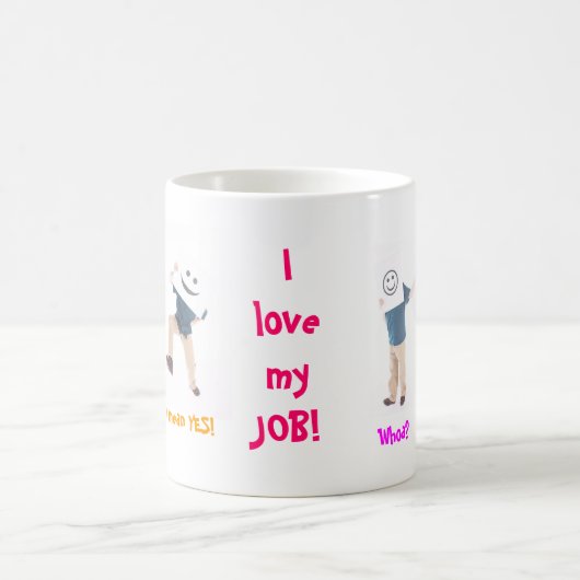 Liebe I mein Job! Kaffeetasse (Mittel)