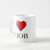 Liebe I mein Job Kaffeetasse (Vorderseite Links)