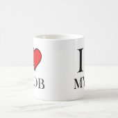 Liebe I mein Job Kaffeetasse (Mittel)