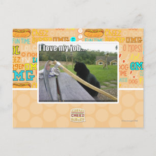 Liebe I mein Job Postkarte