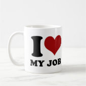 Liebe I mein Job - Tasse (Links)