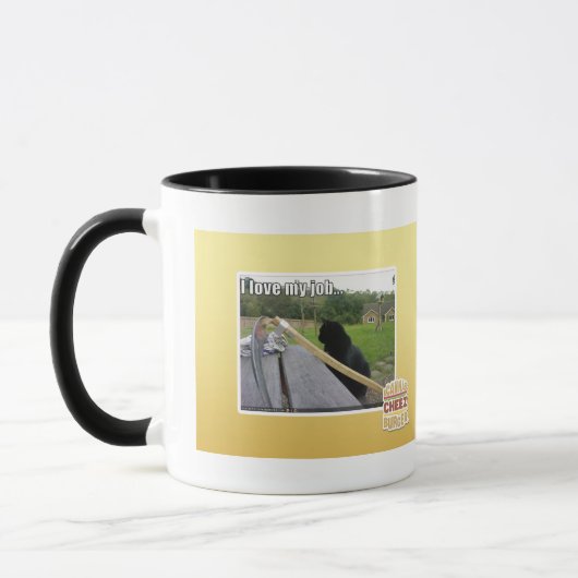Liebe I mein Job Tasse (Links)