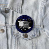 Liebe I mein Katzen-Knopf Button (Beispiel)