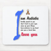 Liebe I mein Kind mit Autismus - einzigartiges Mousepad (Vorne)