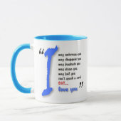 Liebe I mein Kind mit Autismus - einzigartiges Tasse (Links)