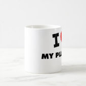 Liebe I mein Klempner Kaffeetasse (Mittel)