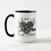 Liebe I mein Kohlenbergmann Tasse (Links)