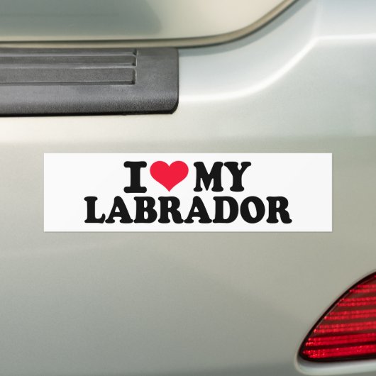 Liebe I mein Labrador Autoaufkleber (Auf Auto)