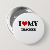 Liebe I mein Lehrer Button (Vorne & Hinten)