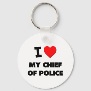 Liebe I mein Leiter der Polizei Schlüsselanhänger