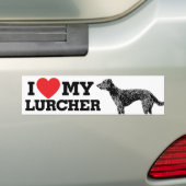Liebe I mein Lurcher Autoaufkleber (Auf Auto)