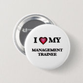 Liebe I mein Management-Auszubildender Button (Vorne & Hinten)
