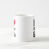Liebe I mein Mathe Geek Kaffeetasse (Mittel)