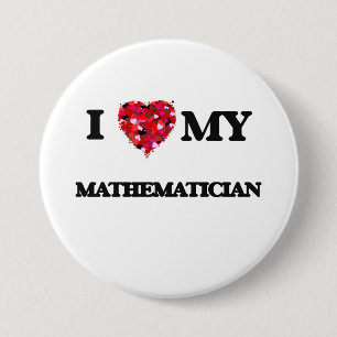 Liebe I mein Mathematiker Button