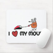 Liebe I mein Maus cartooned mousepad (Mit Mouse)