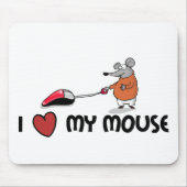 Liebe I mein Maus cartooned mousepad (Vorne)