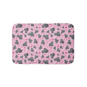 Liebe I mein Mäusemuster im Rosa Badematte (Vorderseite)