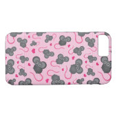 Liebe I mein Mäusemuster im Rosa Case-Mate iPhone Hülle (Rückseite (Horizontal))