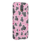 Liebe I mein Mäusemuster im Rosa Case-Mate Samsung Galaxy Hülle (Rückseite/rechts)
