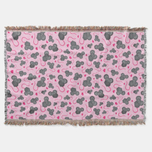 Liebe I mein Mäusemuster im Rosa Decke
