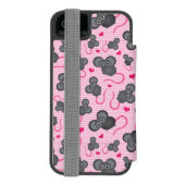 Liebe I mein Mäusemuster im Rosa Incipio iPhone Geldbeutel-Hülle (Folio Rückseite)