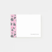 Liebe I mein Mäusemuster im Rosa Post-it Klebezettel (Vorderseite)