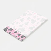 Liebe I mein Mäusemuster im Rosa Post-it Klebezettel (angewinkelt)