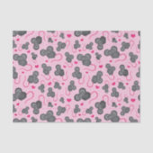 Liebe I mein Mäusemuster im Rosa Seidenpapier (Vorderseite)