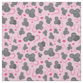 Liebe I mein Mäusemuster im Rosa Stoff (Muster)