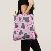 Liebe I mein Mäusemuster im Rosa Tasche (Von Nahem)
