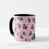Liebe I mein Mäusemuster im Rosa Tasse (Vorderseite Links)