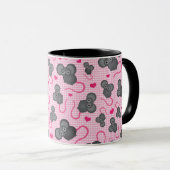 Liebe I mein Mäusemuster im Rosa Tasse (VorderseiteRechts)