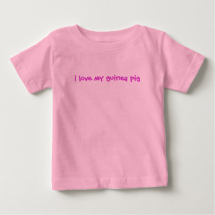 Liebe I mein Meerschweinchen Baby T-shirt