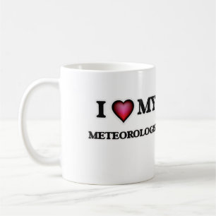 Liebe I mein Meteorologe Kaffeetasse