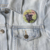 Liebe I mein Mops-Knopf Button (Beispiel)