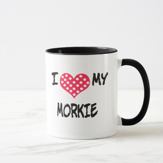 Liebe I mein Morkie Tasse (Rechts)