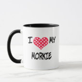 Liebe I mein Morkie Tasse (Links)