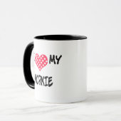 Liebe I mein Morkie Tasse (Vorderseite Links)