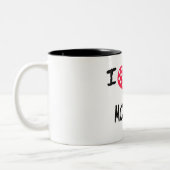 Liebe I mein Morkie Zweifarbige Tasse (Links)