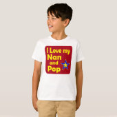 Liebe I mein Nan und Pop T-Shirt (Vorne ganz)