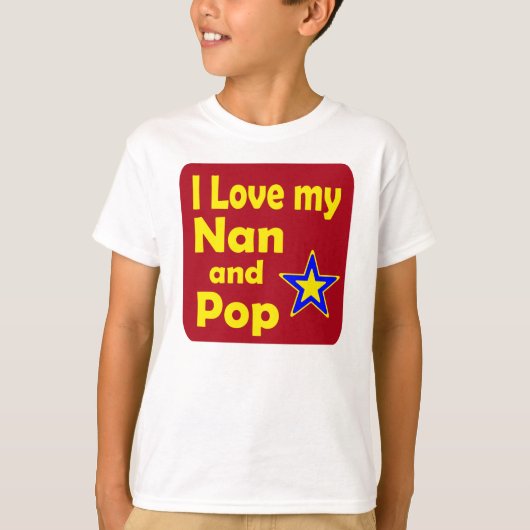 Liebe I mein Nan und Pop T-Shirt (Vorderseite)