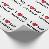 Liebe I mein Nathaly Geschenkpapier (Ecke)